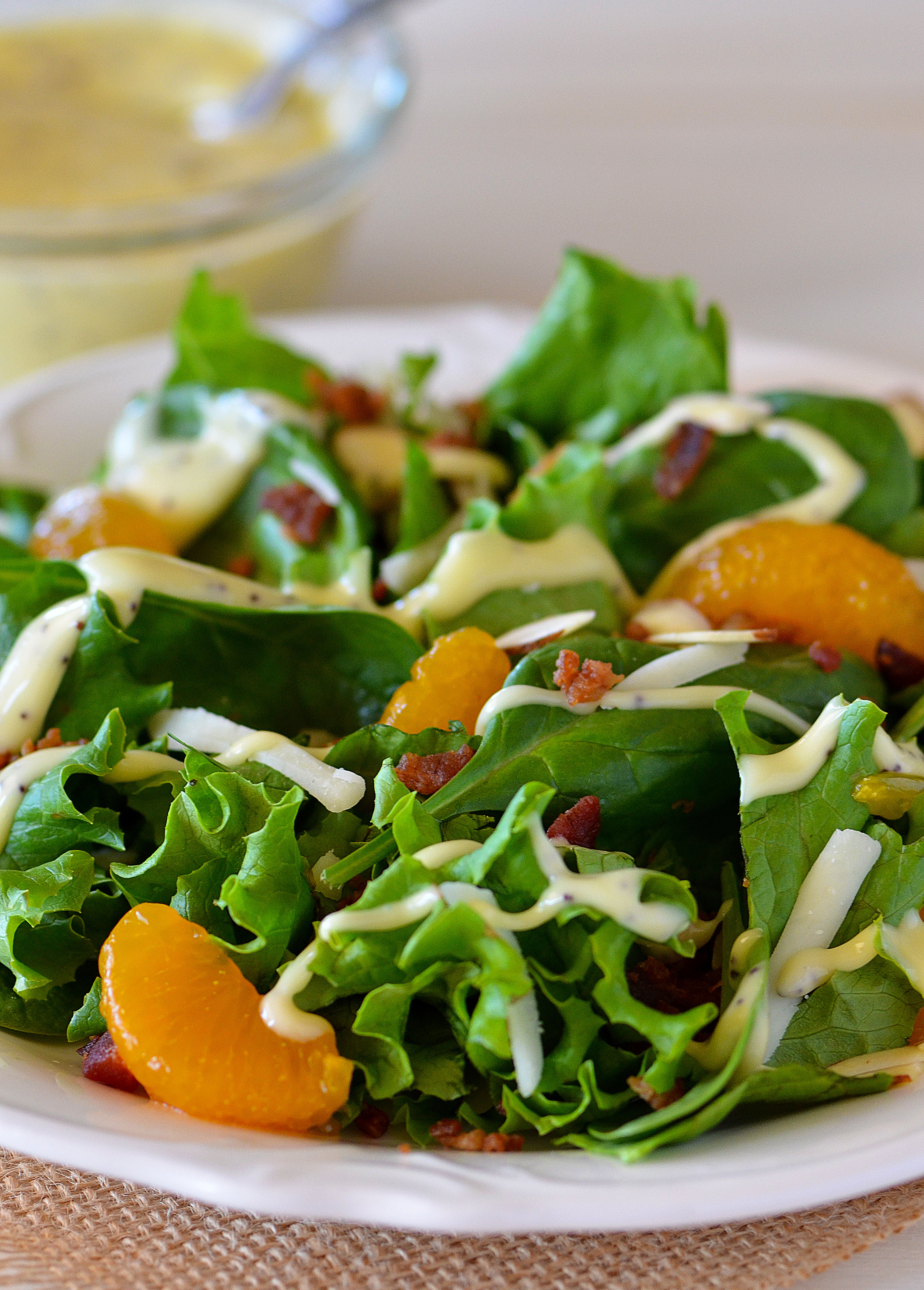 Spinach Salad with Bacon, Almonds and Oranges - Life In The Lofthouse