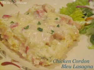 Chicken Cordon Bleu Lasagna