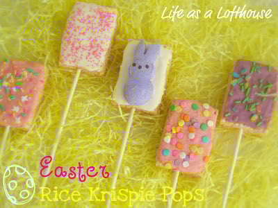 Easter Rice Krispie Pops