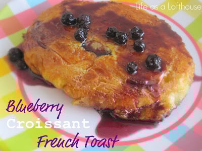 Blueberry Croissant French Toast