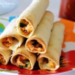 Baked Chicken and Spinach Flautas