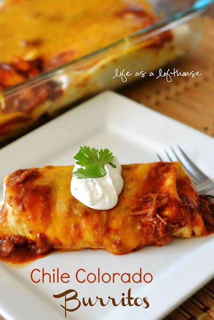 Chile Colorado Burritos are delicious burritos filled with flavorful beef that slow cooks in the Crock Pot. Life-in-the-Lofthouse.com
