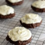 Brownie Mix Cookies with Cream Cheese Frosting