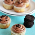 Cookies and Cream Cupcakes with Milk Chocolate Frosting