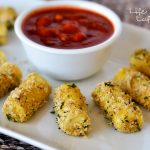 Baked mozzarella sticks use light string cheese that are coated in bread crumbs and many flavorful seasonings. Life-in-the-Lofthouse.com