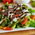 Steak Fajita Salad with Chipotle Ranch Dressing