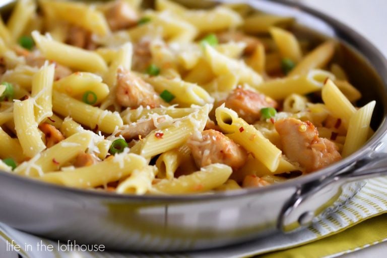 Spicy Parmesan Chicken Pasta