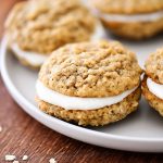 Oatmeal Cream Pies are two cinnamon oatmeal cookies with a lovely cream cheese filling. Life-in-the-Lofthouse.com