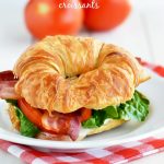 BLT Ranch Croissants are bacon, lettuce and tomato sandwiches made on croissants with ranch dressing.