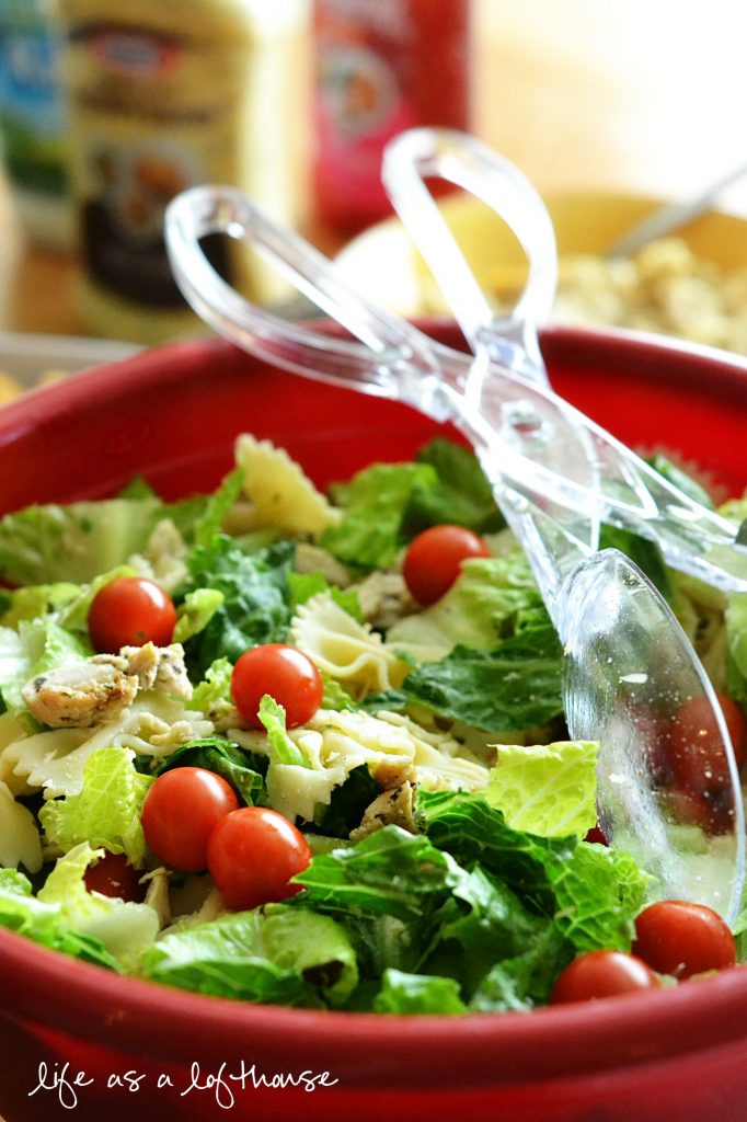 chicken bowtie pasta salad