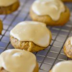 Pumpkin Cookies with Caramel Frosting