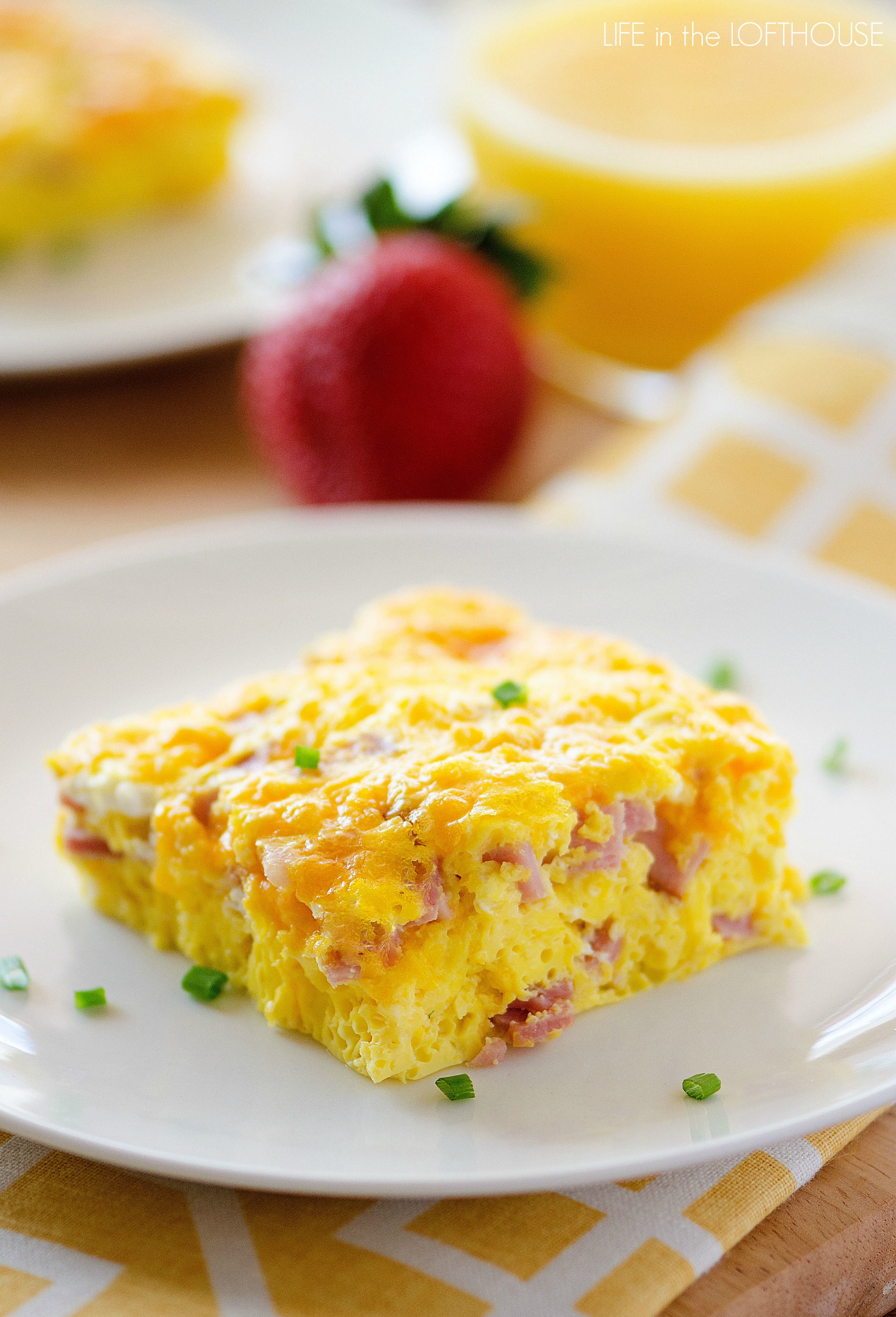 Baked Ham and Cheese Omelette - Life In The Lofthouse