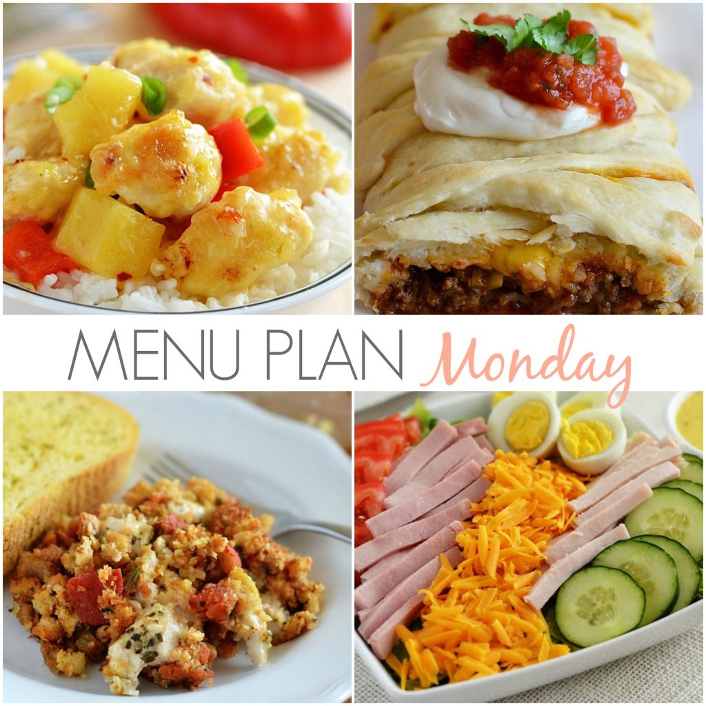 Menu Plan Monday is a weekly menu with delicious dinner recipes and one dessert. 