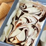 Fudge Ripple Ice Cream (3 ingredients and No machine required)