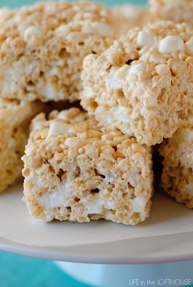 The best rice Krispie treats are a delicious no-bake treat loaded with lots of gooey marshmallows. Life-in-the-Lofthouse.com