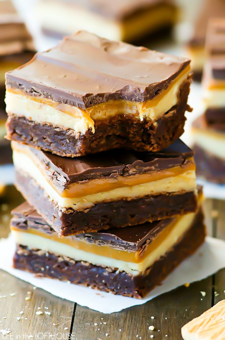 TWIX brownies have caramel and shortbread layers with a delicious brownie base. Life-in-the-Lofthouse.com