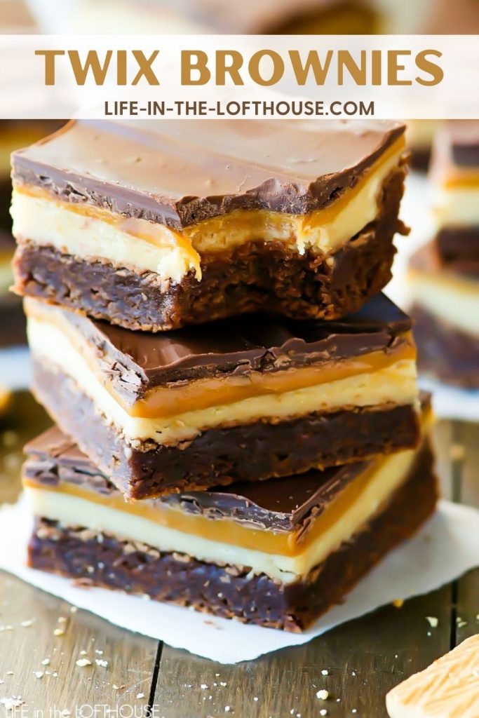 TWIX brownies have caramel and shortbread layers with a delicious brownie base. Life-in-the-Lofthouse.com
