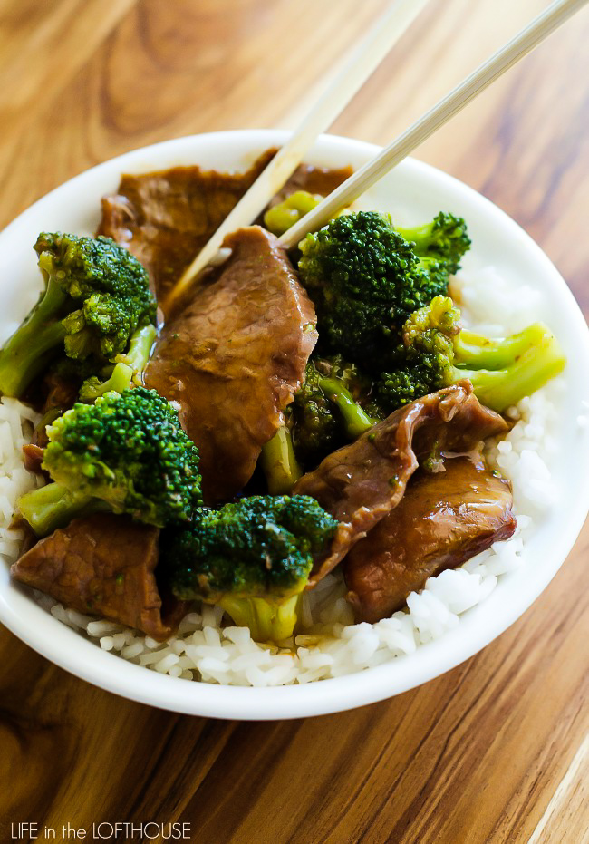 Tender beef and broccoli cook together in a crock pot slow cooker. Life-in-the-Lofthouse.com