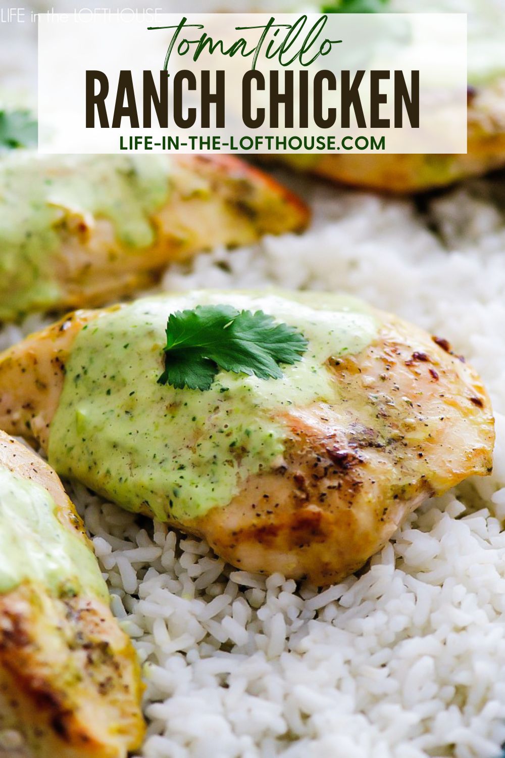 Ranch Chicken with tomatillo dressing