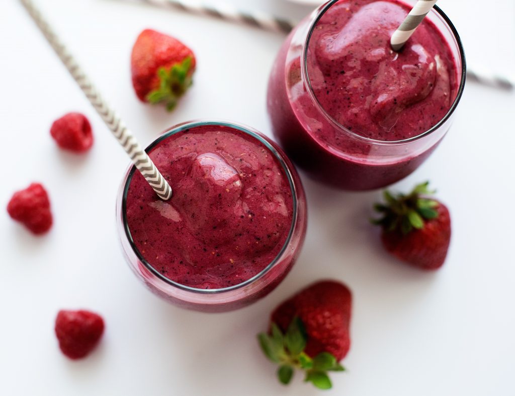 Berry Blast Smoothies are refreshing, cold smoothies made with raspberries, blueberries, blackberries and strawberries giving them a yummy berry flavor. Life-in-the-Lofthouse.com