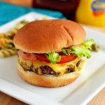 Juicy and flavorful cheeseburgers fresh off the grill! These copycat In n' Out Cheeseburgers taste just like the ones from the famous fast food chain!