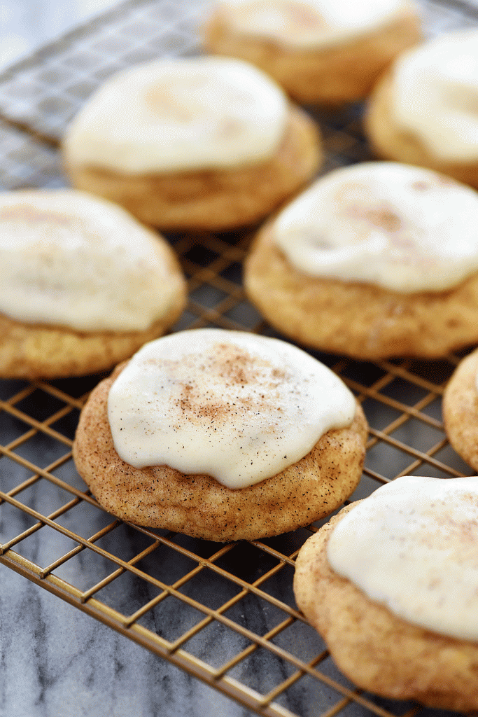 Brown butter snickerdoodles are soft and fluffy cookies with cinnamon flavor and a rich brown butter frosting. Life-in-the-Lofthouse.com