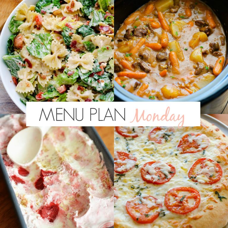 Menu Plan Monday #182