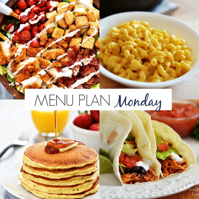 Menu Plan Monday #187