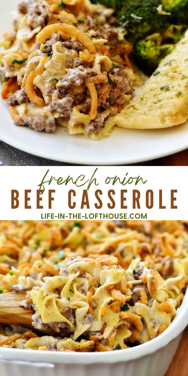 Beef Casserole with French Onion flavor