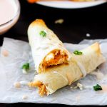 These Baked Buffalo Chicken Taquitos are filled with shredded chicken, cream cheese, ranch dressing, wing sauce and sharp cheese. Life-in-the-Lofthouse.com