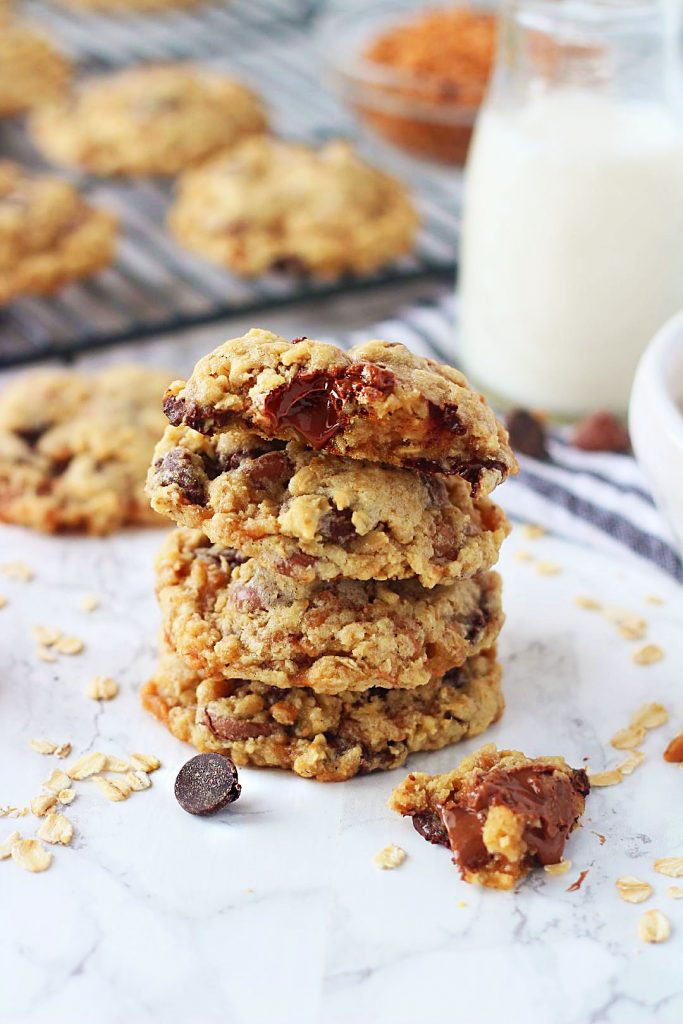 oatmeal toffee chocolate chip cookies