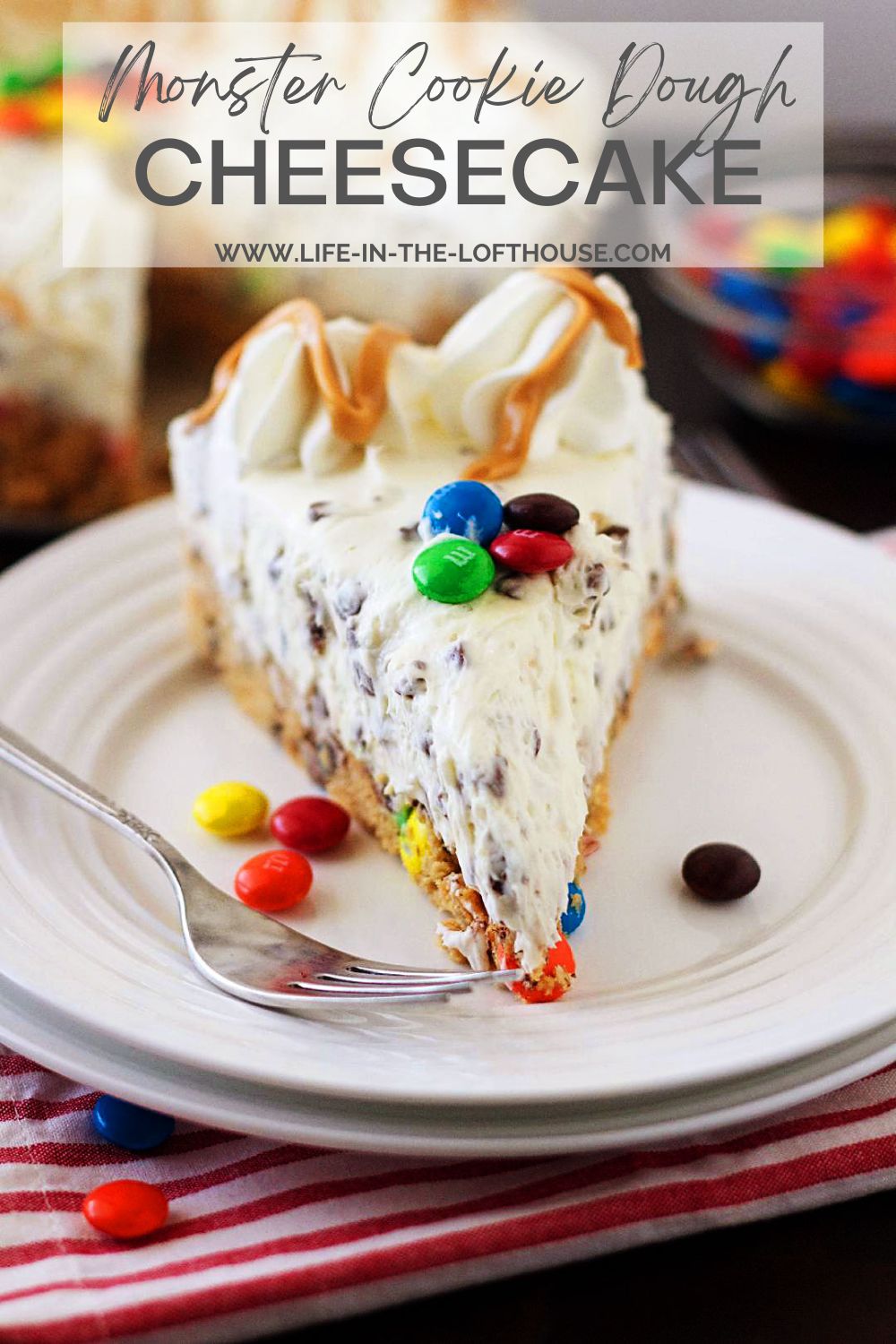 Monster Cookie Dough Cheesecake