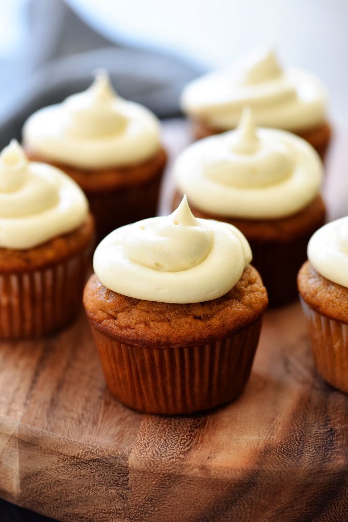 Pumpkin Cheesecake Cupcakes are so delicious with their surprise cheesecake center and wonderful pumpkin-spice flavor throughout. Life-in-the-Lofthouse.com