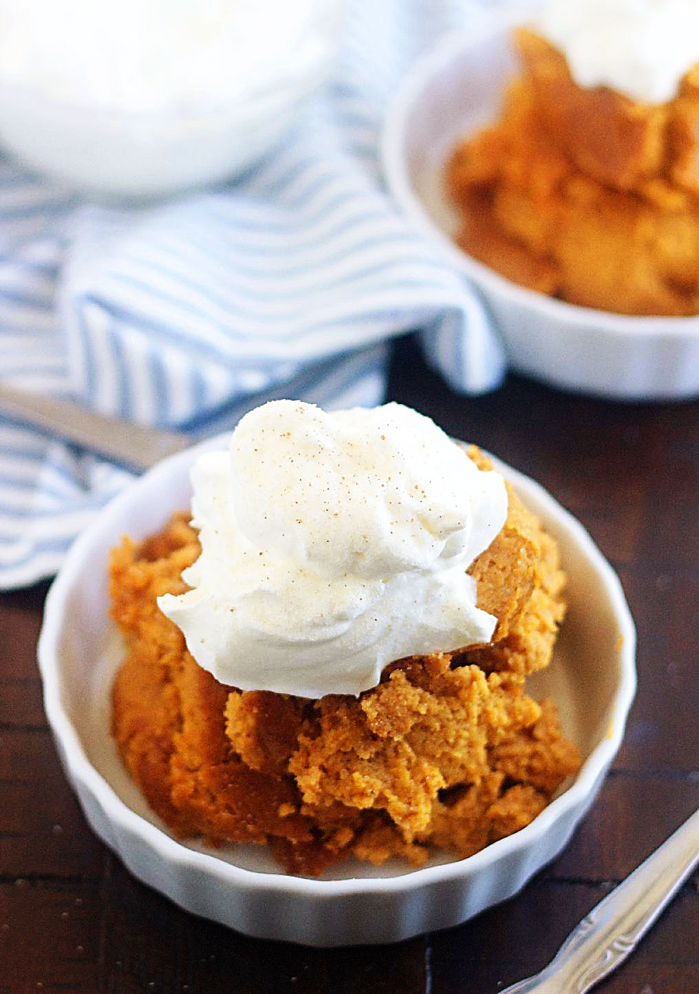 Pumpkin Pie Pudding is a sweet, creamy pudding full of pumpkin flavor all made in a slow cooker. Life-in-the-Lofthouse.com