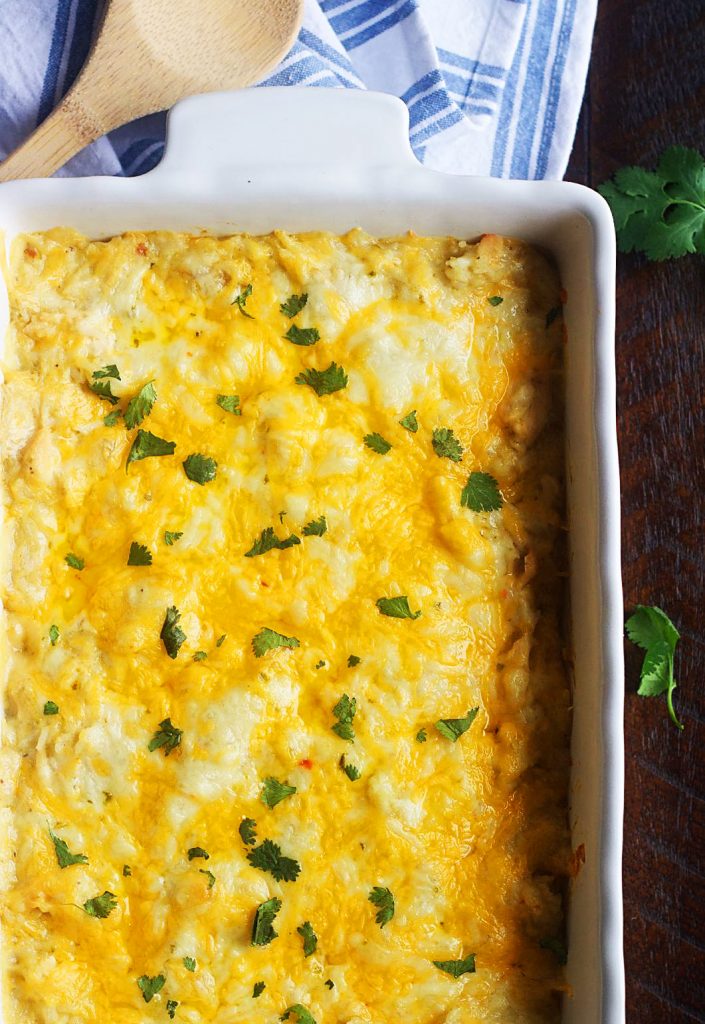 Green Chile Chicken Enchilada Casserole - Life In The Lofthouse