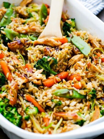 Teriyaki Chicken with rice and veggies