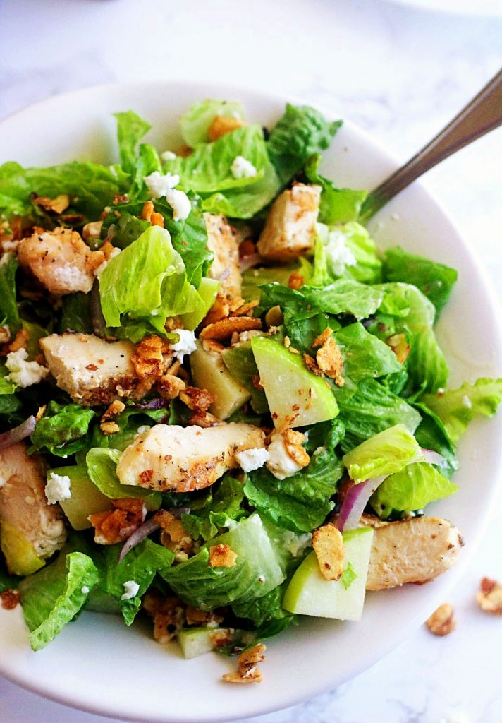 Chicken Apple and Goat Cheese Salad