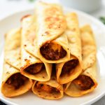 Crisp Bean Burritos are filled with cheesy refried beans all wrapped inside a flour tortilla then deep-fried. Life-in-the-Lofthouse.com