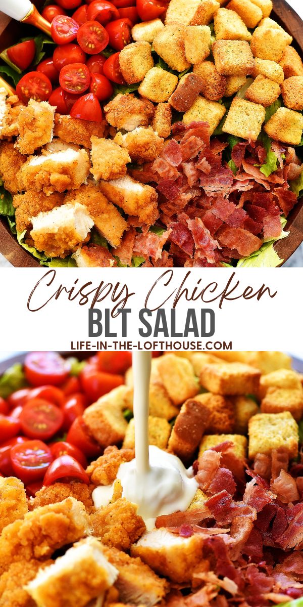 Crispy Chicken BLT Salad