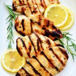 Grilled Lemon Chicken is tender pieces of chicken breast with lemon flavor. Life-in-the-Lofthouse.com