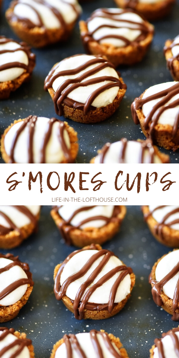 S'mores Cups are graham cracker crusts filled with marshmallow and chocolate. Life-in-the-Lofthouse.com