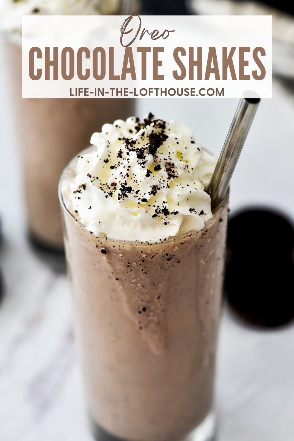 Skinny Oreo Chocolate Milkshakes