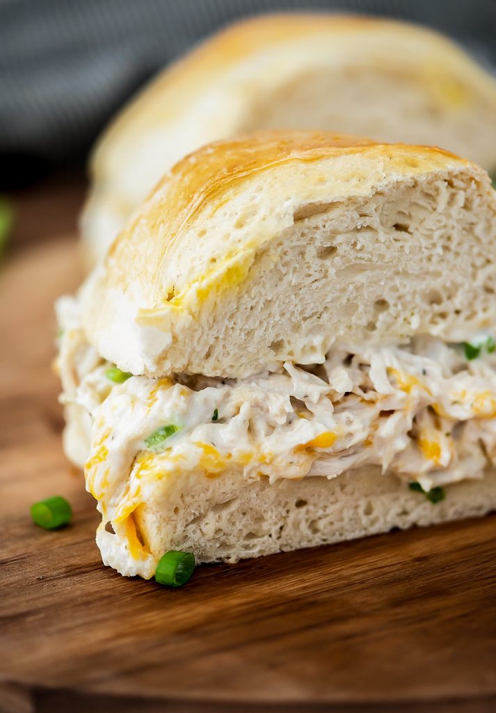 Chicken stuffed french bread is packed full of flavor with chicken, ranch dressing, loads of cheese and green onion. Life-in-the-Lofthouse.com