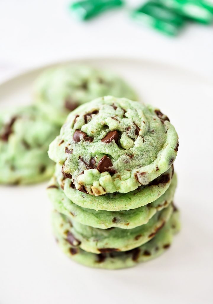 Mint Chocolate Chip Cookies