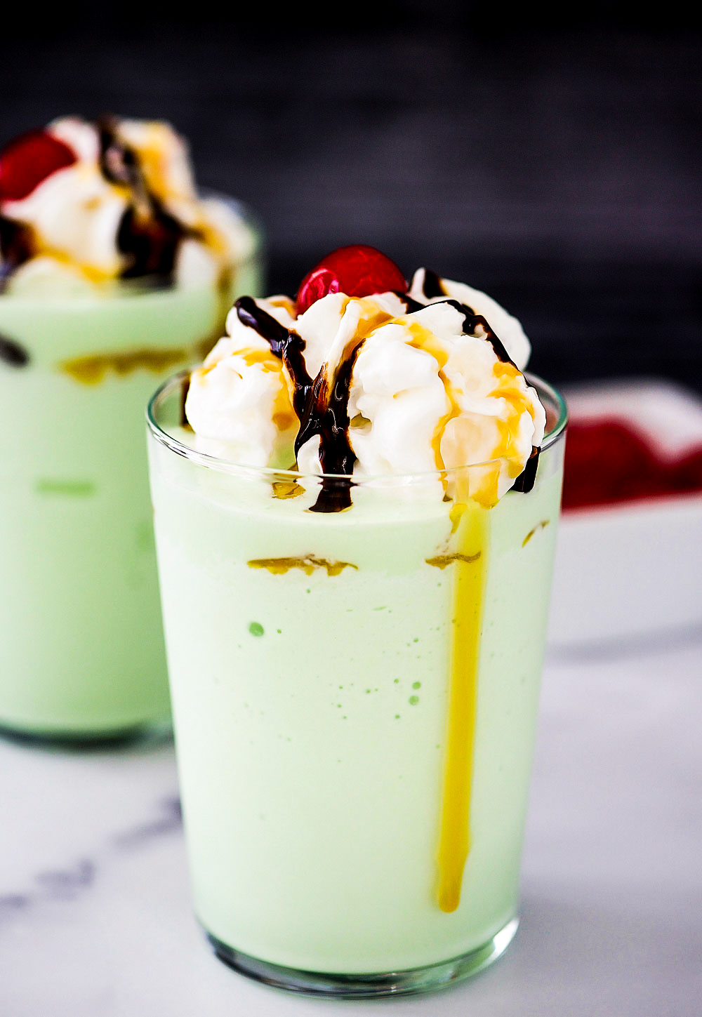 Shamrock Shake is a creamy mint ice cream shake. Life-in-the-Lofthouse.com