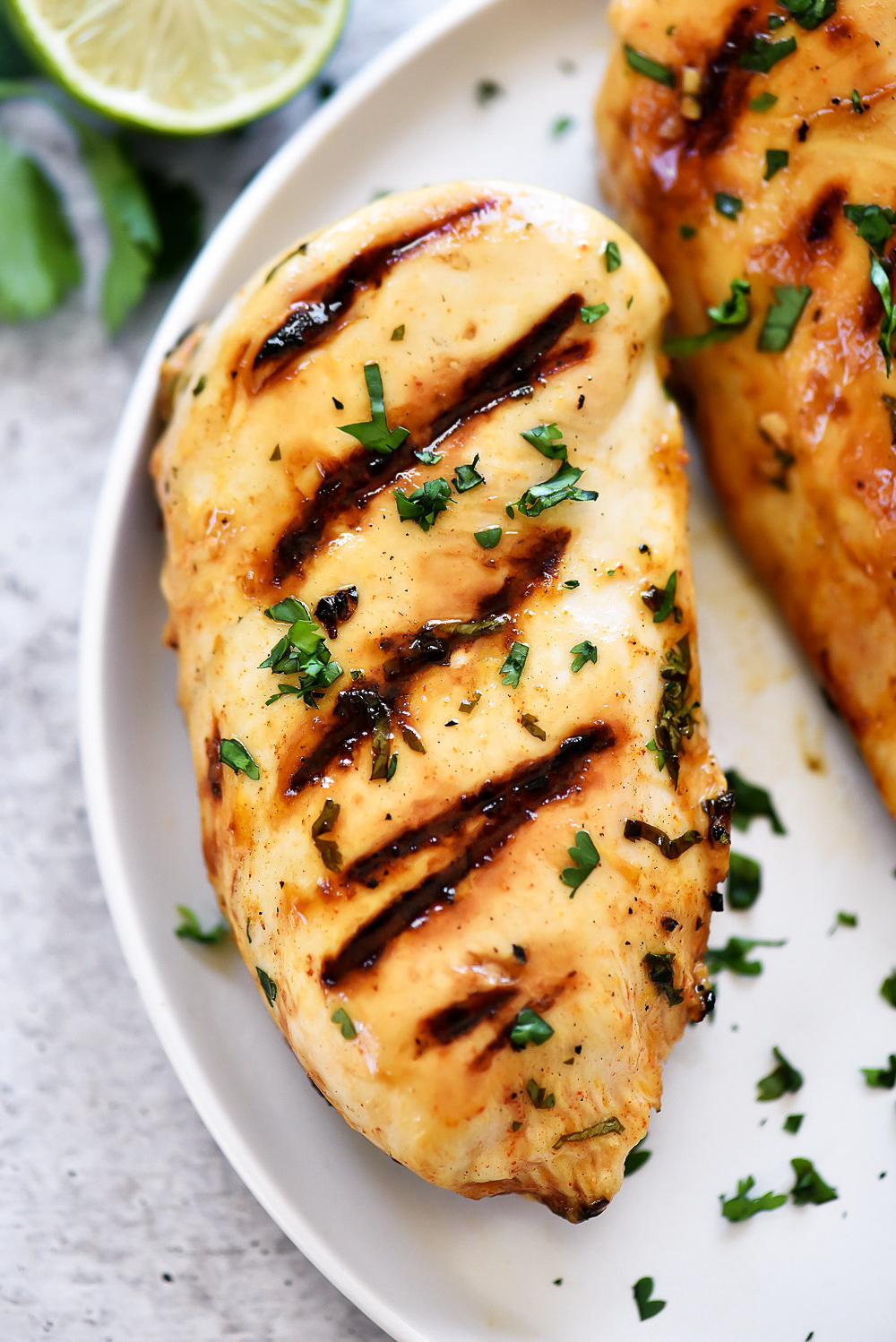 Cilantro Lime marinated grilled chicken. Life-in-the-Lofthouse.com