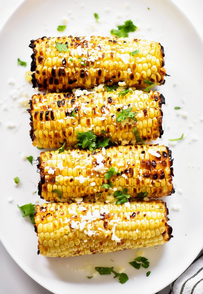 Grilled Corn with Cilantro Lime Butter