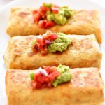 Chicken Chimichangas are filled with flavorful shredded chicken, Monterey jack cheese and diced green chilies. Life-in-the-Lofthouse.com