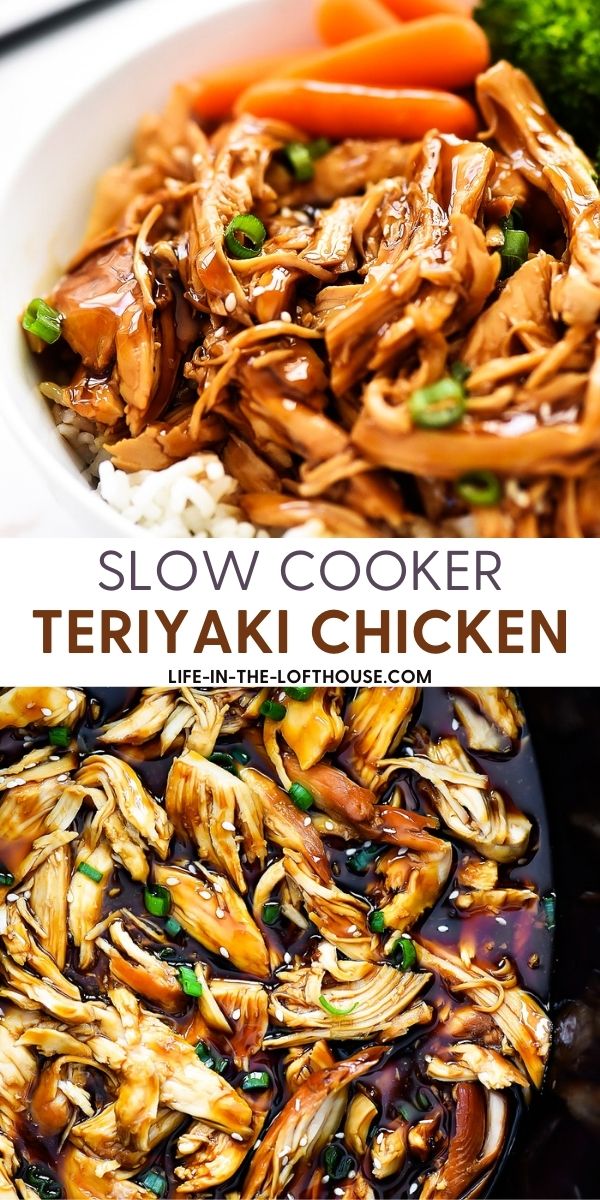 Chicken slow cooked with a homemade teriyaki sauce. Life-in-the-Lofthouse.com