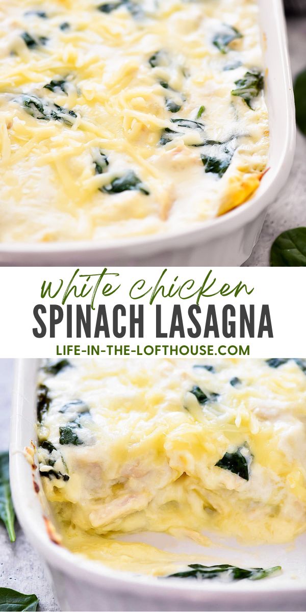 Chicken and Spinach Lasagna